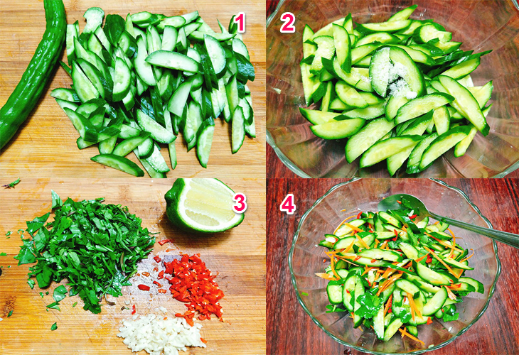 Step 1 Prepare the ingredients for Cucumber Salad