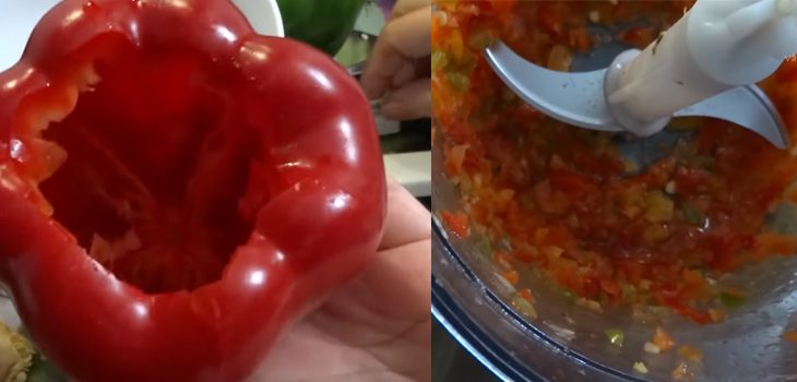 Step 1 Prepare the ingredients for Grilled stuffed bell peppers