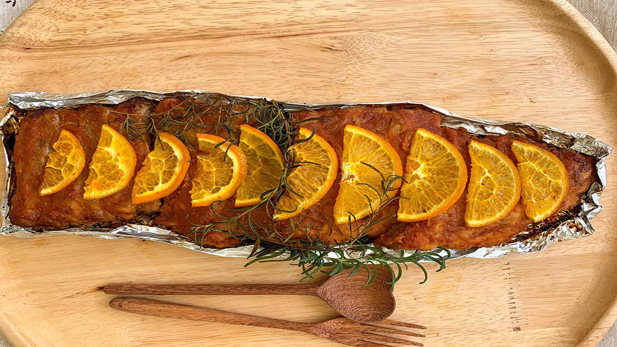 Grilled Ribs with Orange