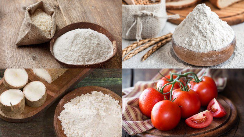 Ingredients for making tokbokki from sticky rice flour