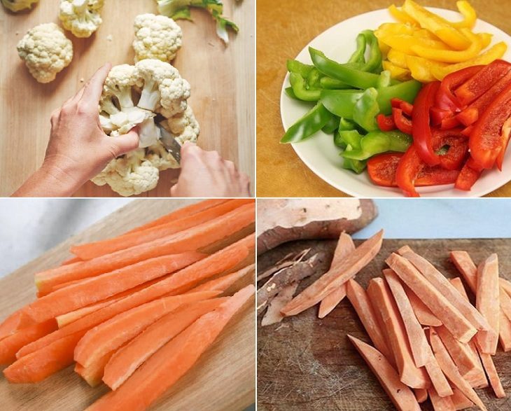 Step 1 Prepare the ingredients for Indian Vegetarian Curry