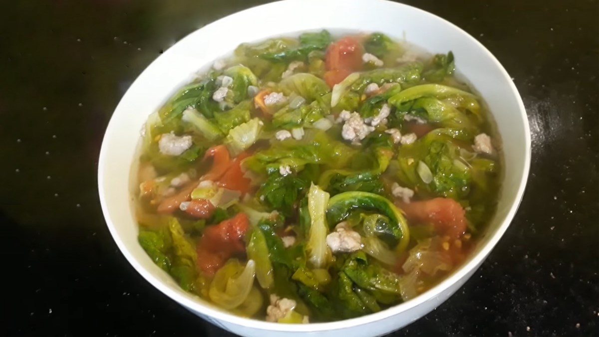 Pork Lettuce Soup