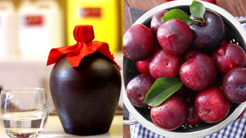 Ingredients for plum wine