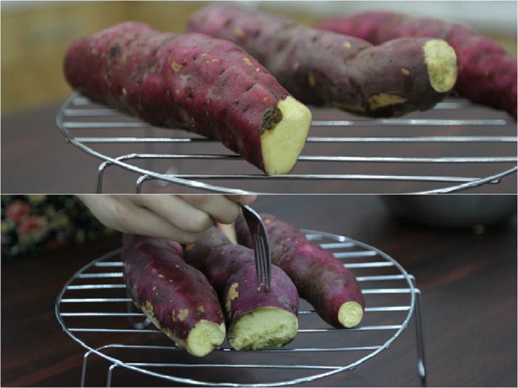 Step 1 Prepare the sweet potatoes for baking in the microwave