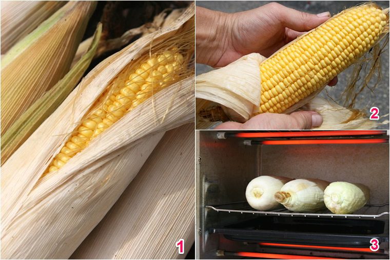 Step 1 Clean and Grill the Corn Oven-Grilled Corn