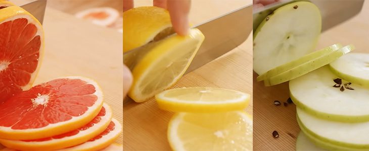 Step 2 Cut the fruit Dried fruit using an air fryer