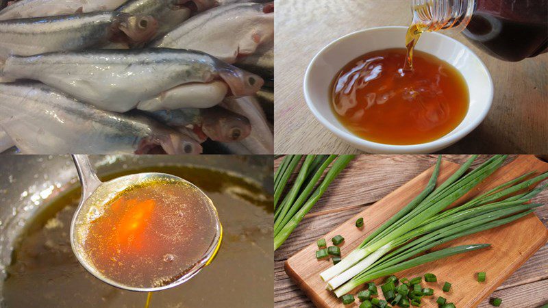 Ingredients for the dish of striped catfish braised with pepper