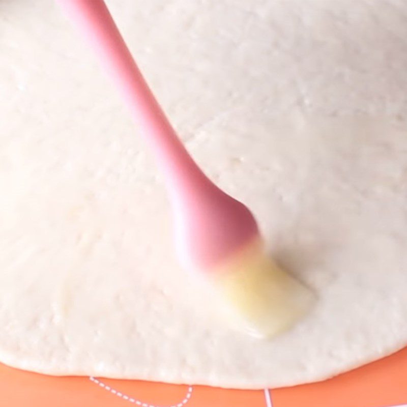 Step 5 Rolling dough for Cinnamon Roll