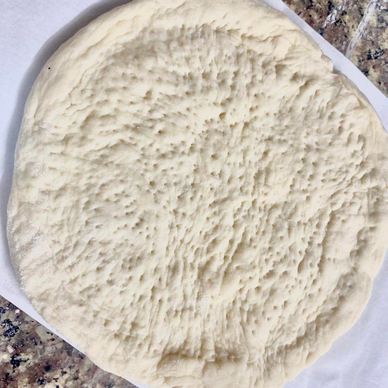 Step 2 Rolling dough for Pizza without baking powder