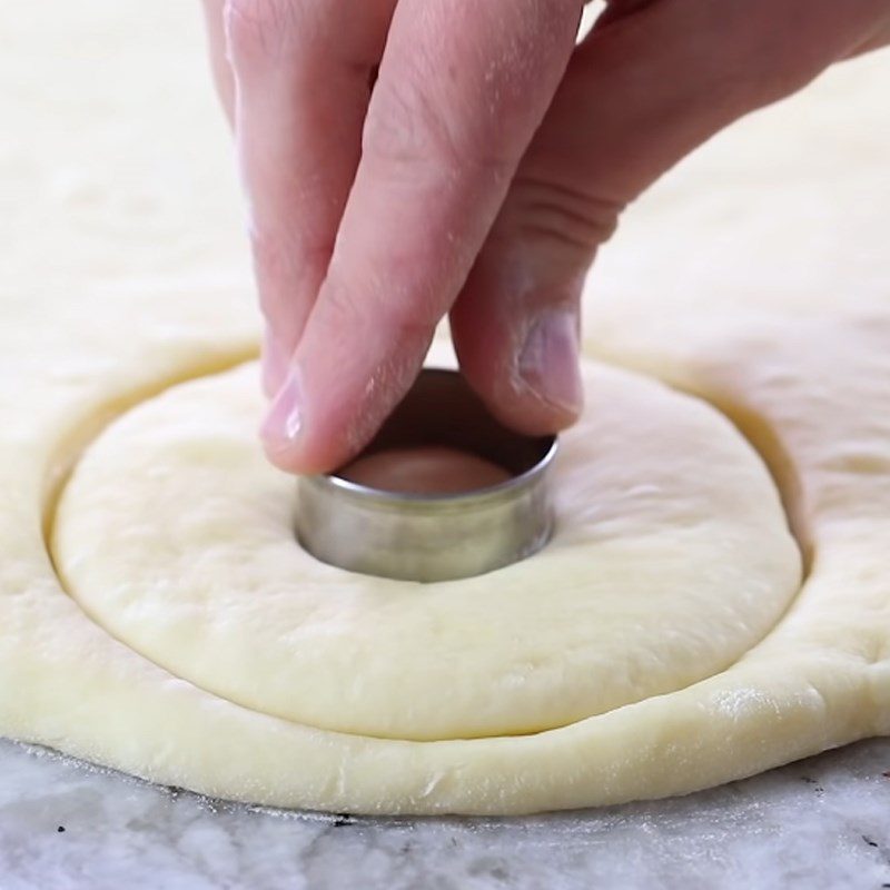 Step 3 Rolling the dough and shaping the cake Donut using air fryer