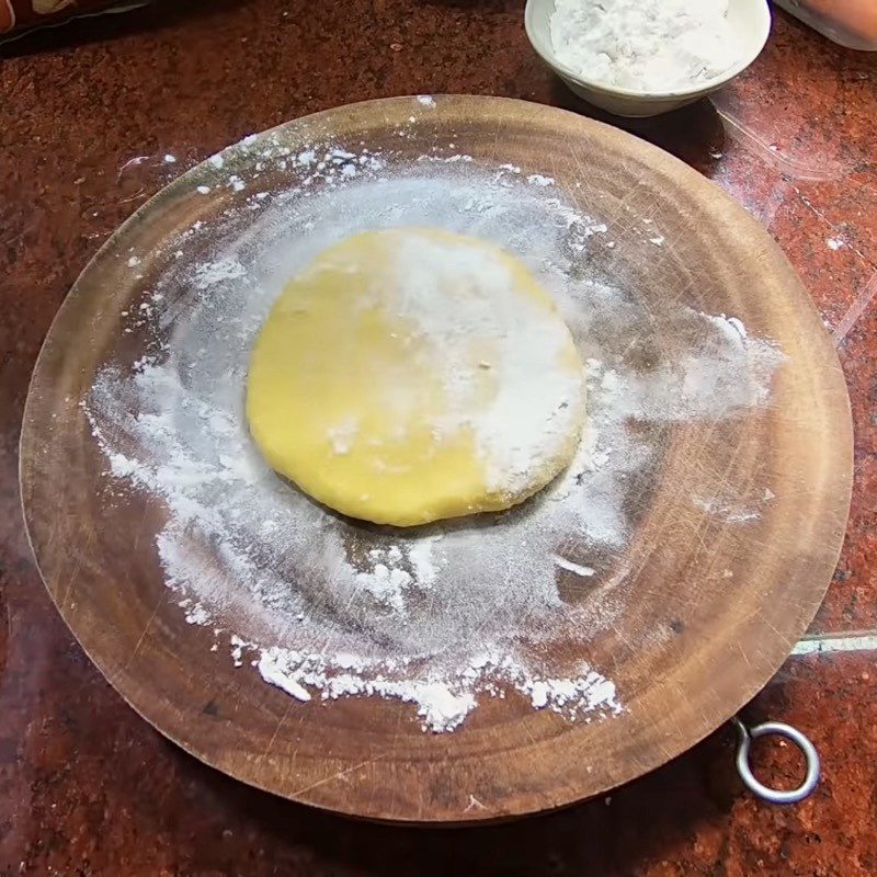 Step 2 Rolling dough and shaping Carrot Herb Chips