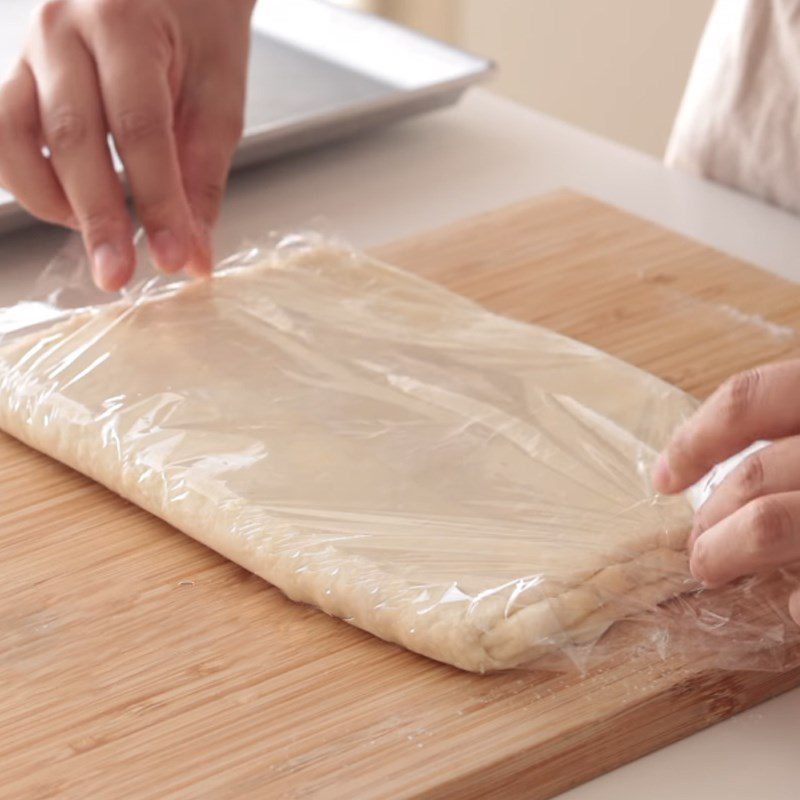 Step 2 Roll and proof the dough for the first time Sweet potato apple pie