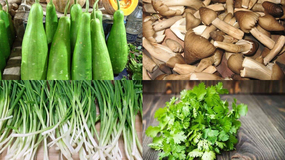 Ingredients for vegetarian squash soup