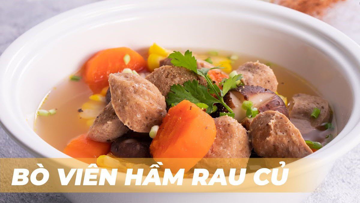 Beef Ball Soup with Vegetables