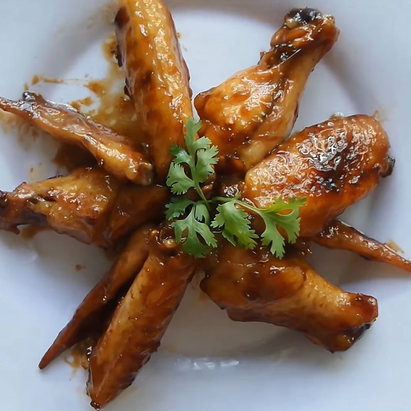 Step 4 Final product Fried chicken wings Coca