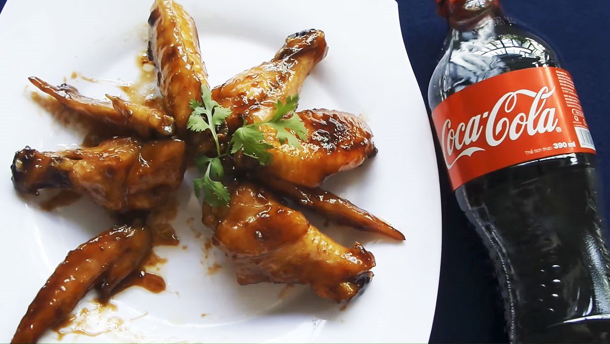 Coca fried chicken wings