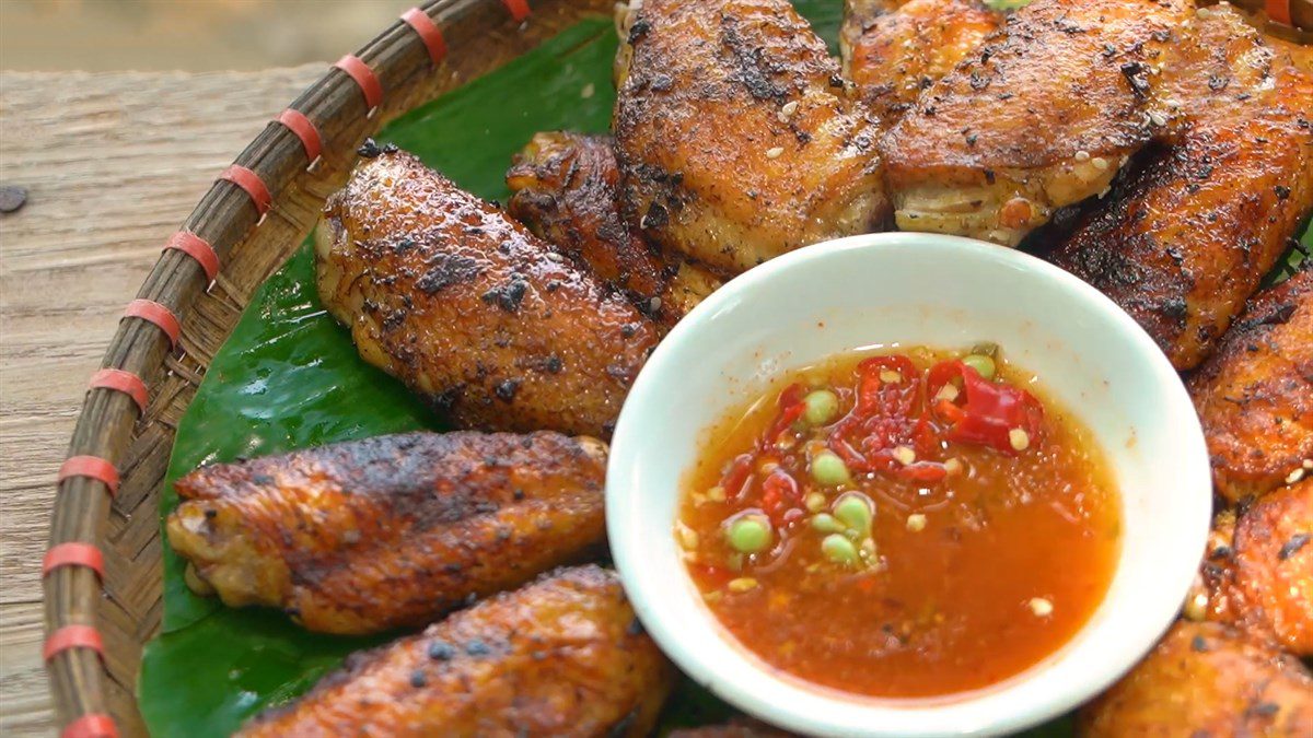 Grilled chicken wings