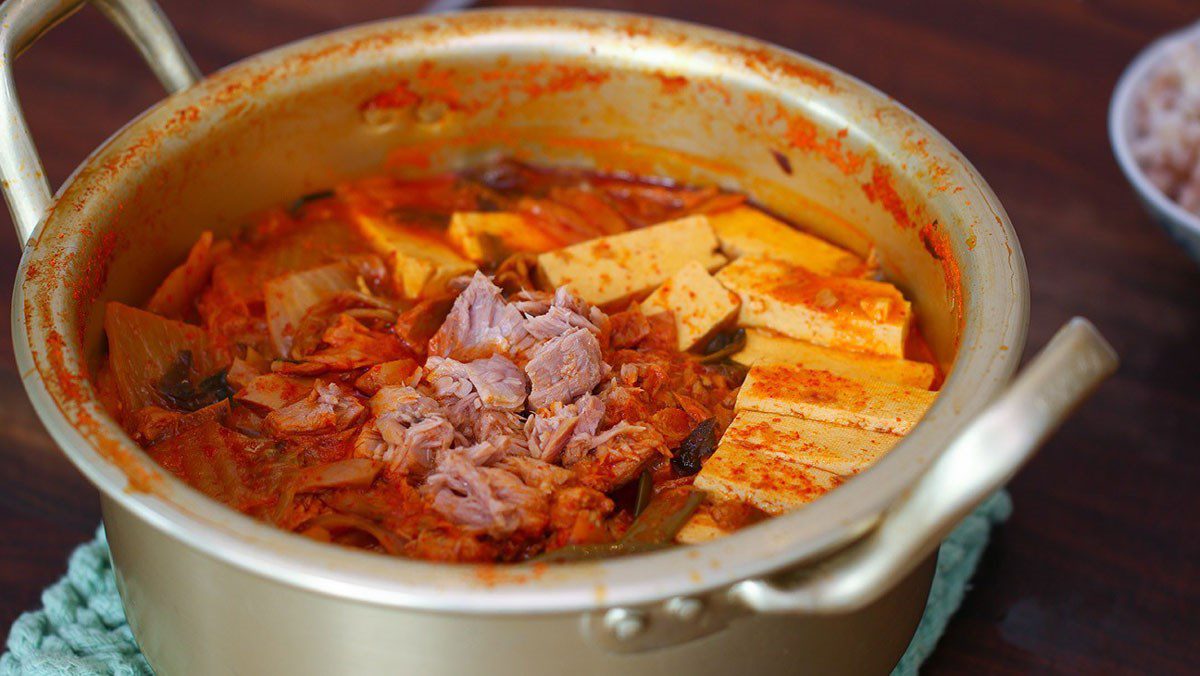 Tuna Kimchi Soup in Oil