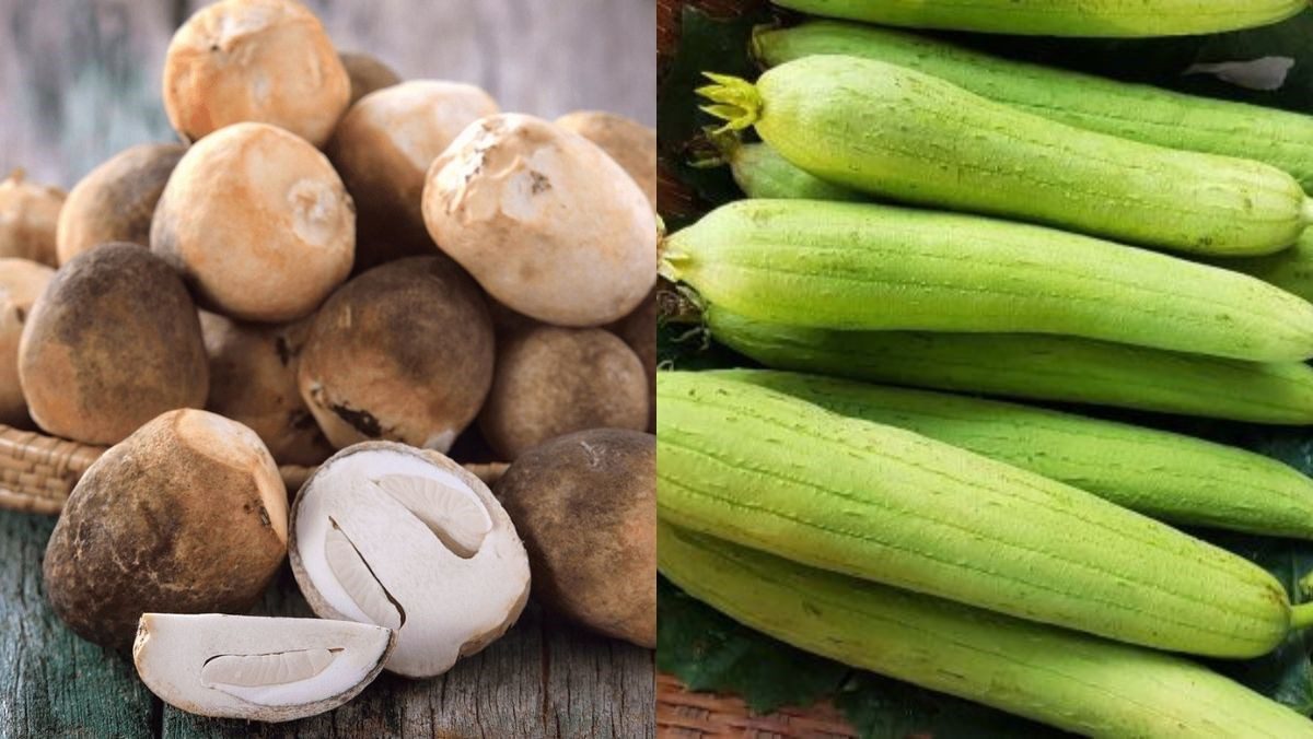 Ingredients for straw mushroom soup