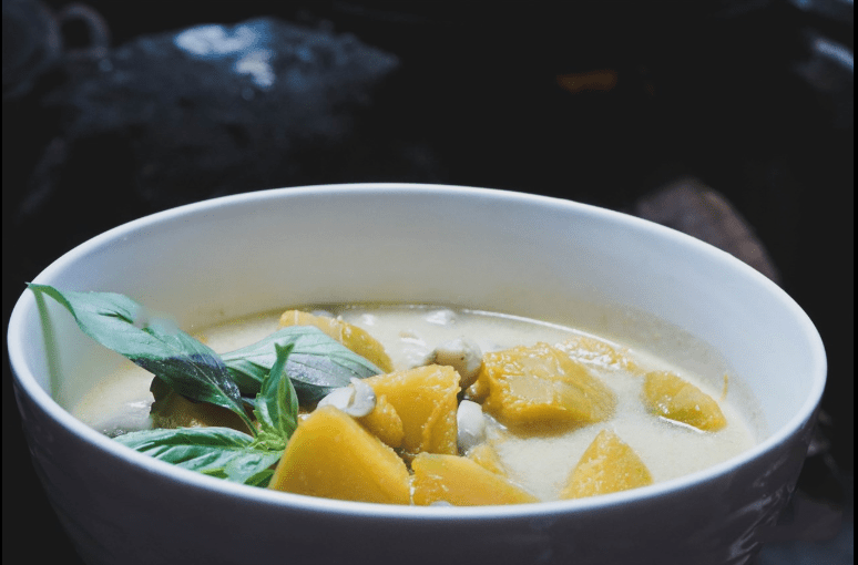 Pumpkin and Straw Mushroom Soup