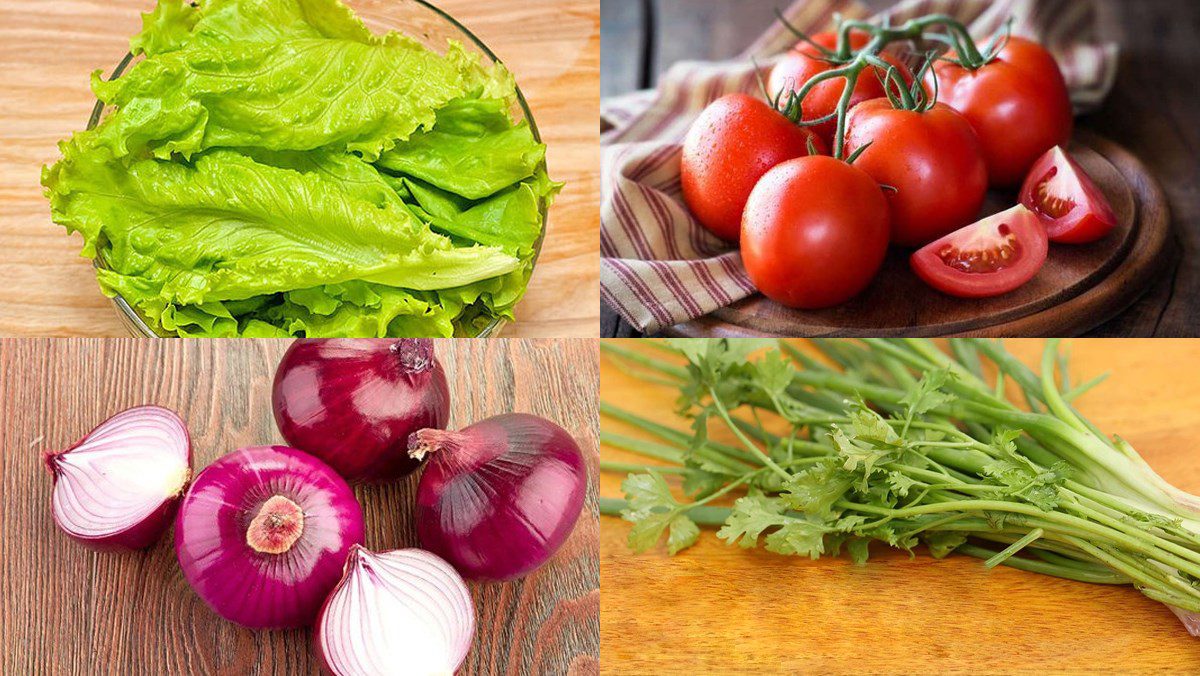 Ingredients for Vegetarian Lettuce Soup