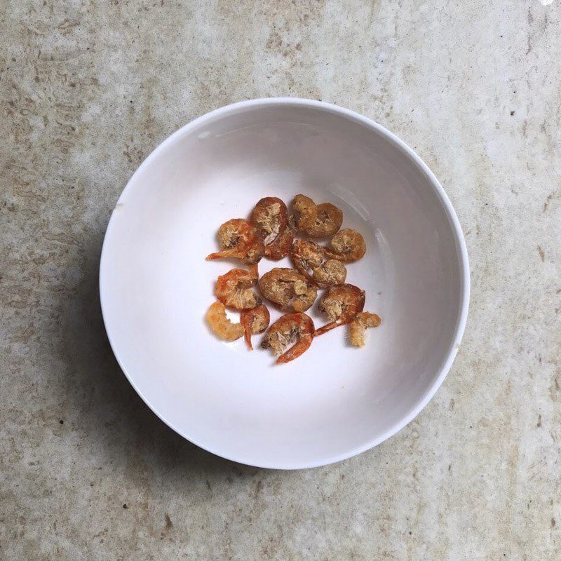 Step 1 Prepare the ingredients for Watercress soup (watercress) with dried shrimp