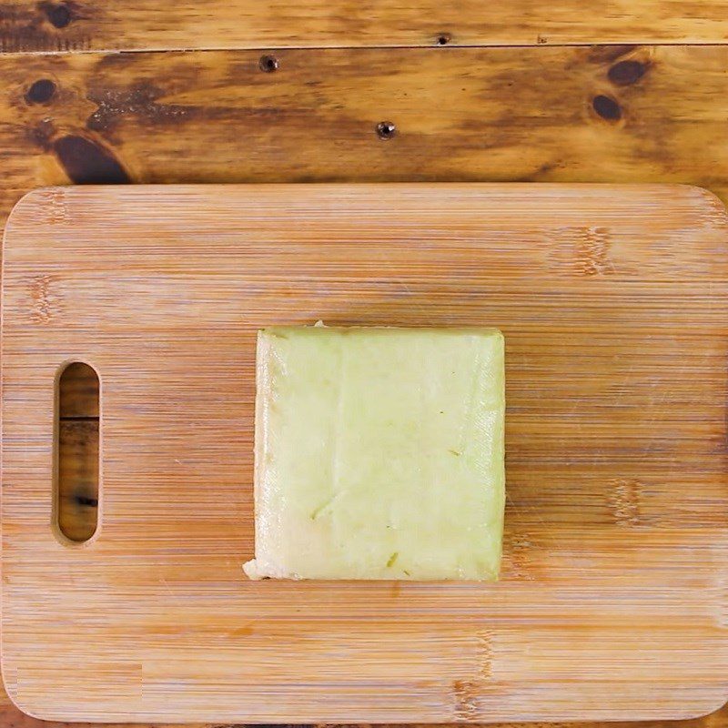 Step 1 Cutting Chung Cake Fried Chung Cake (Tet Cake)