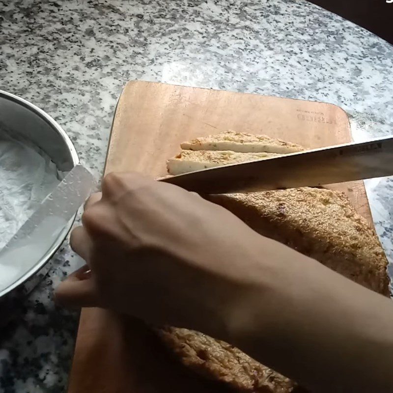 Step 4 Cutting Fish Cake Fried Fish Cake with Fish Sauce