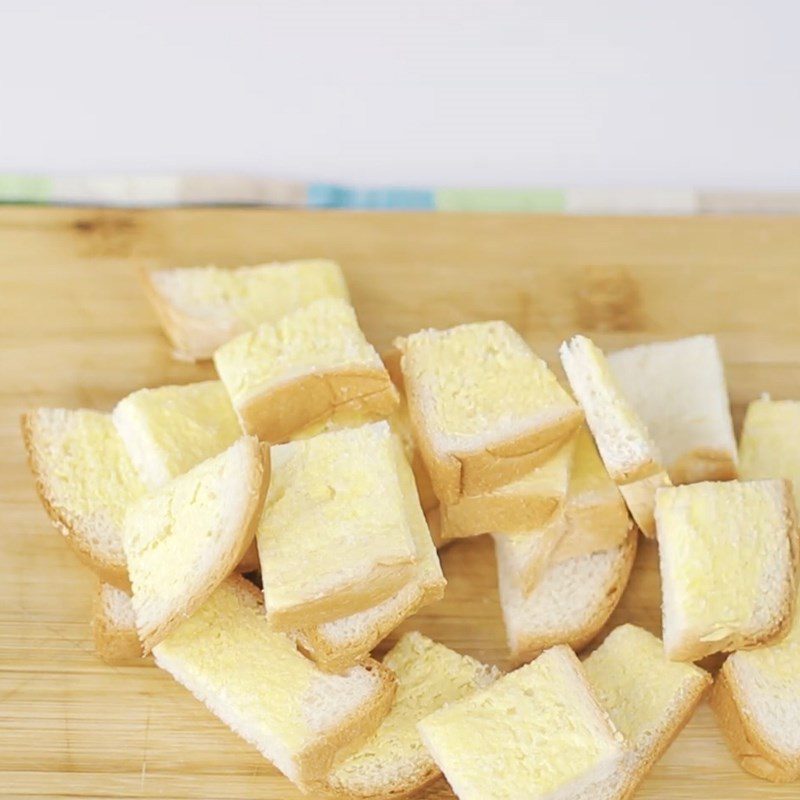 Step 2 Cut the bread Butter sugar bread using an air fryer