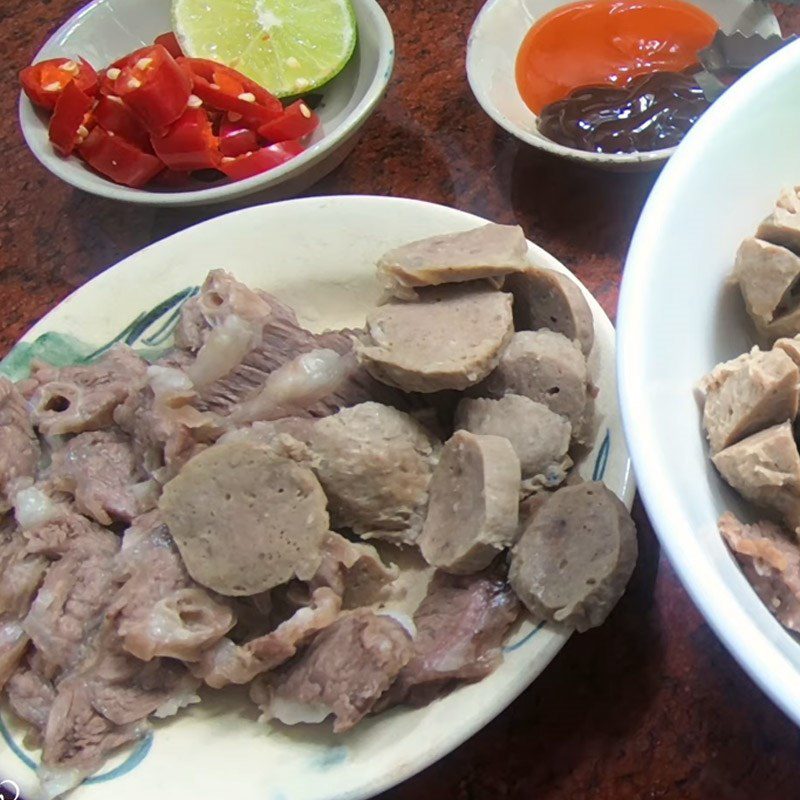 Step 5 Slicing Meat Beef Ball Noodle Soup