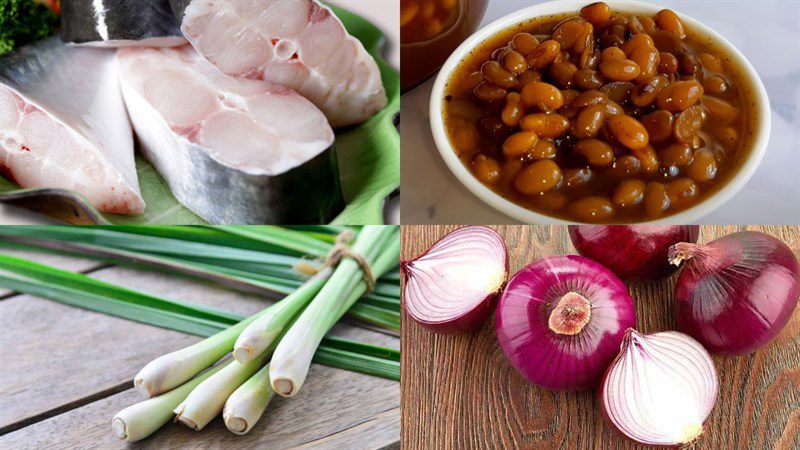 Ingredients for the dish 3 ways to make catfish braised