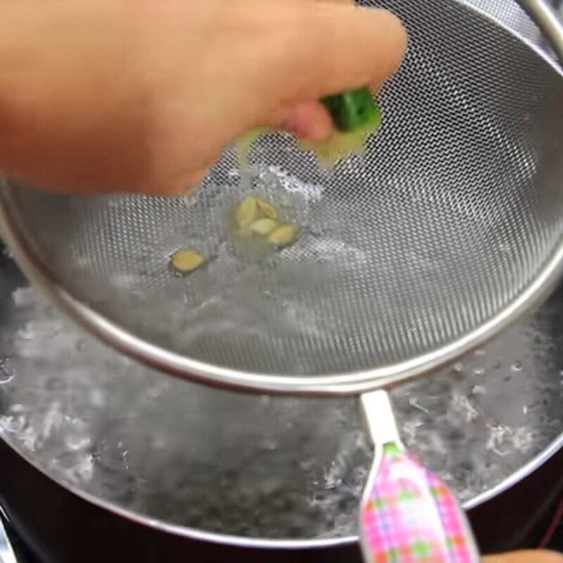 Step 3 Blanch the gourd How to make gourd jam without alum