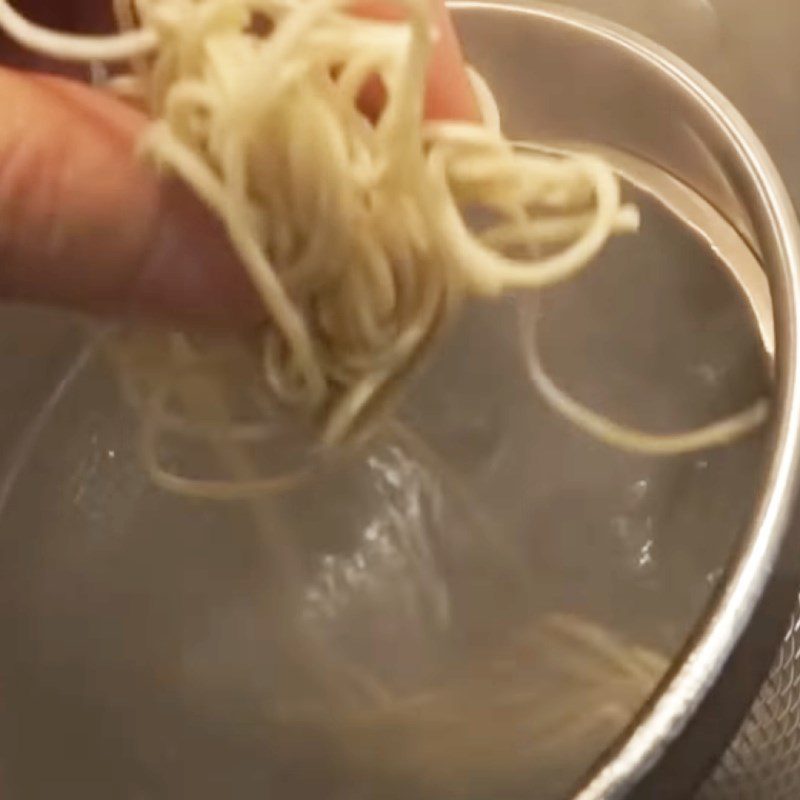 Step 3 Blanching Noodles Shoyu Ramen