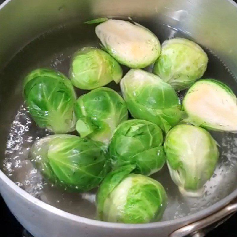 Step 2 Blanch the cabbage for Mini Cabbage Pickles