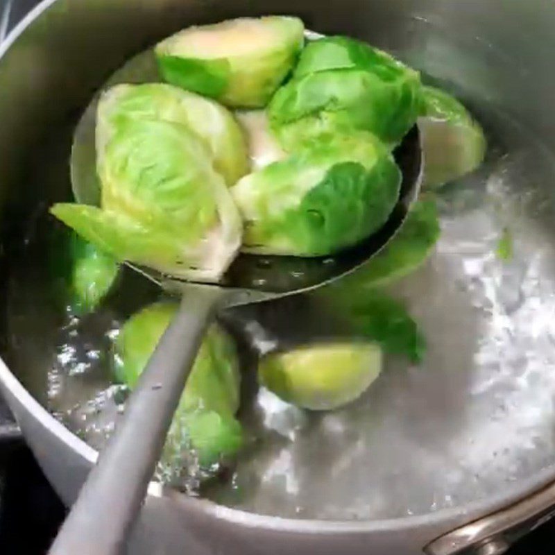 Step 2 Blanch the cabbage for Mini Cabbage Pickles