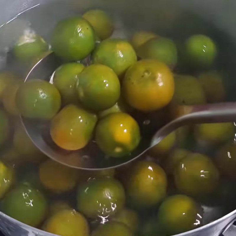 Step 2 Blanch the kumquat with sugar