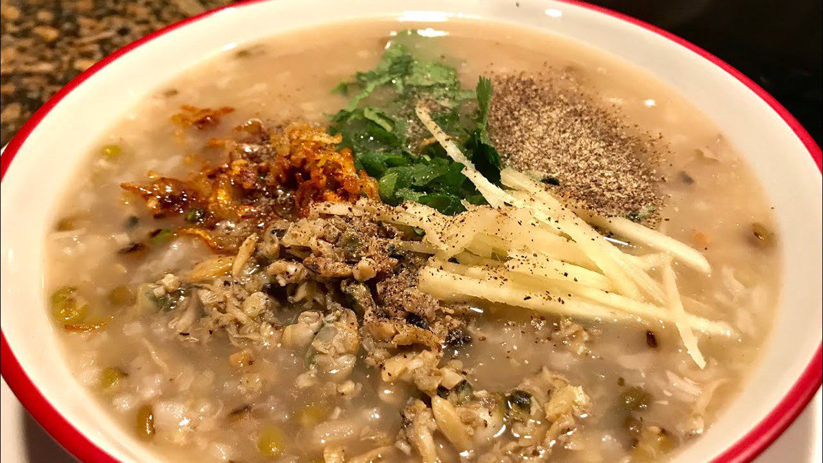 Green bean clam porridge