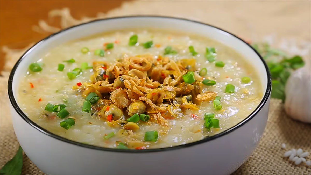 Spicy Fried Clam Porridge