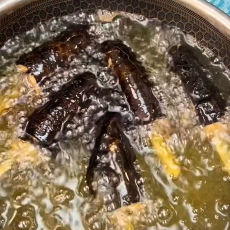 Step 2 Processing Seaweed wrapped fish paste (Recipe shared from Tiktok Cooking with TasteVN)