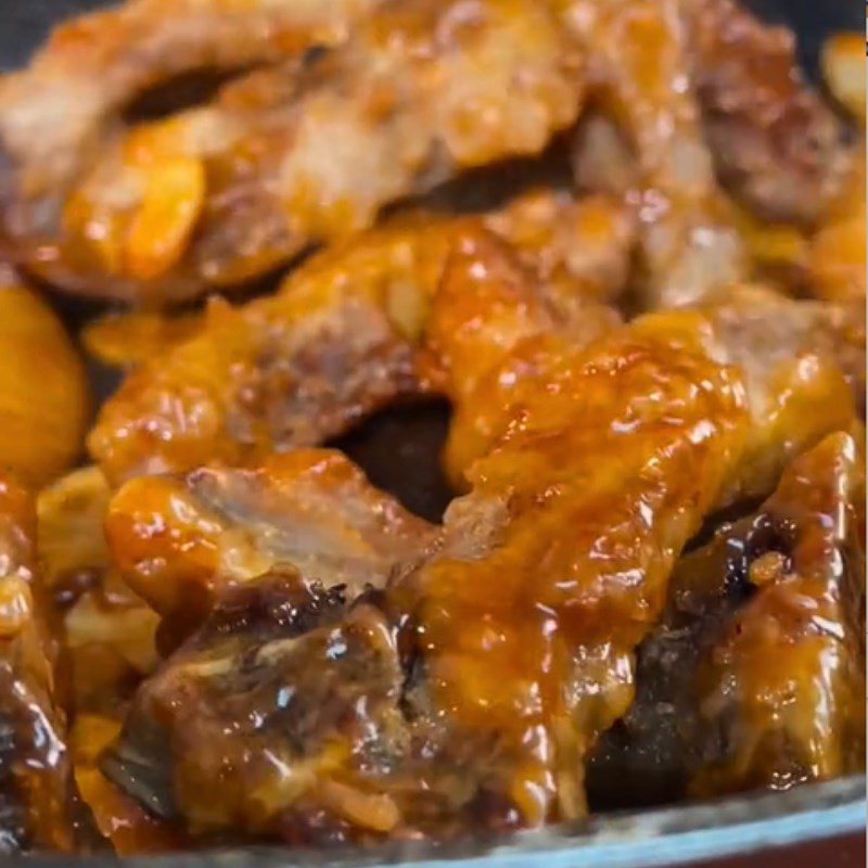 Step 3 Processing Garlic Fried Ribs (Recipe shared from Tiktok cooking with TasteVN)