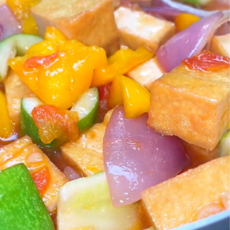 Step 2 Cooking Sweet and Sour Tofu Stir-fry