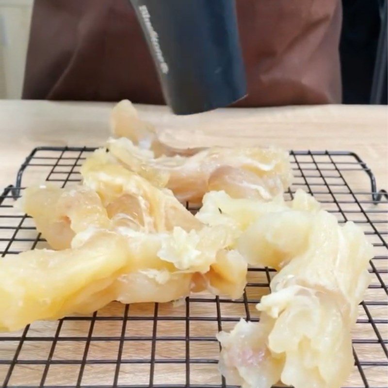 Step 3 Processing Beef tendon soaked in fish sauce (Recipe shared from Tiktok Let's cook with TasteVN)