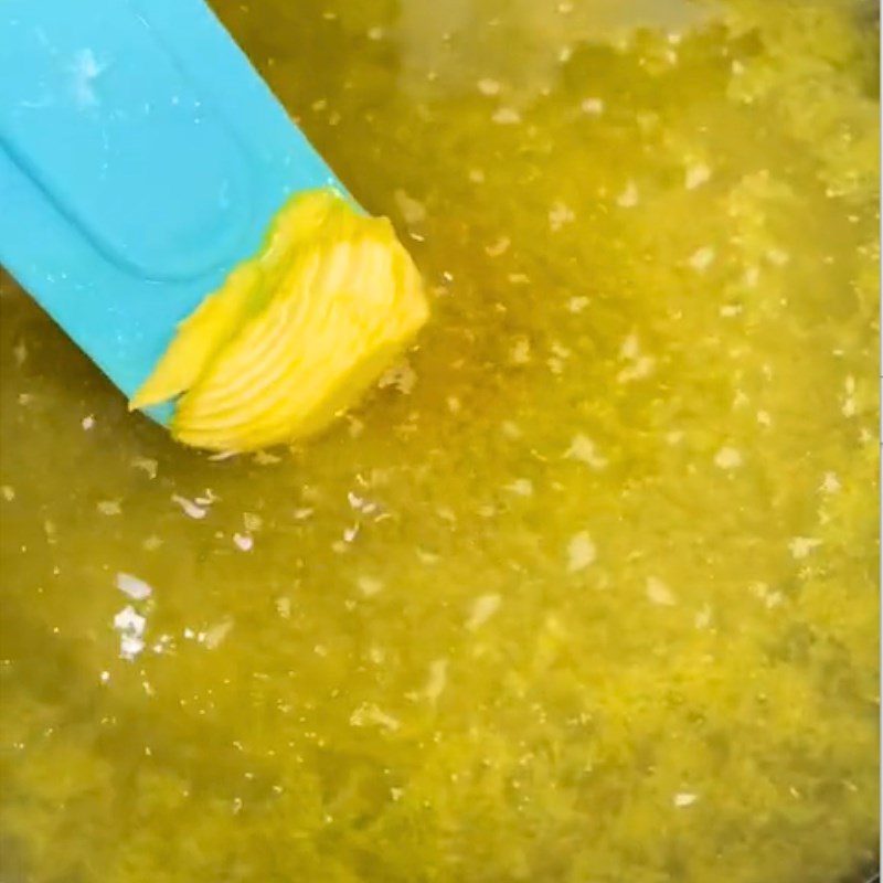 Step 2 Cooking Milk Orange Jam (Recipe shared from Tiktok Cooking with TasteVN)