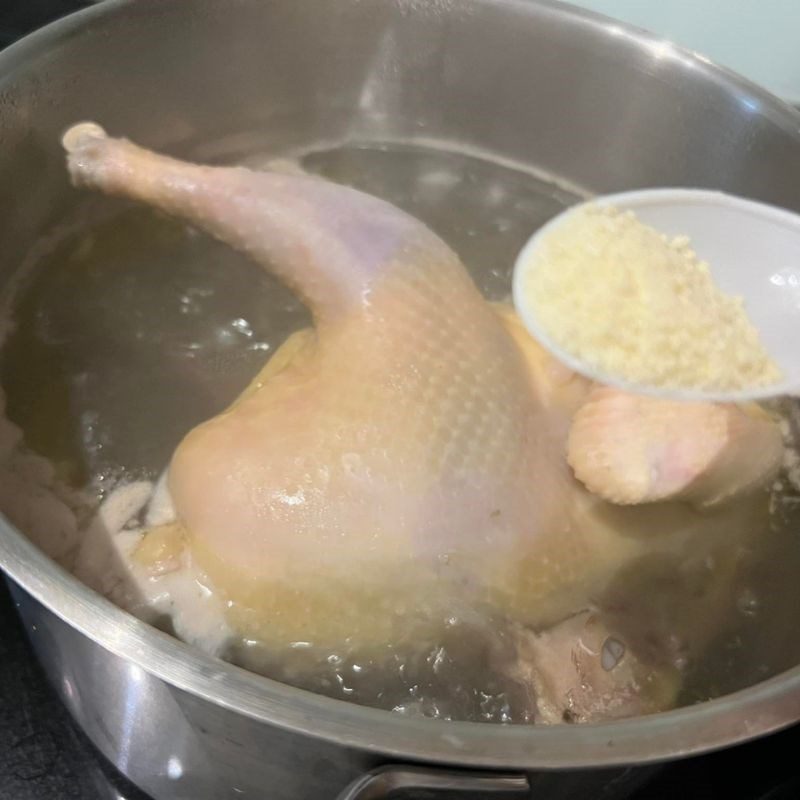 Step 2 Processing chicken Simple shredded chicken sticky rice