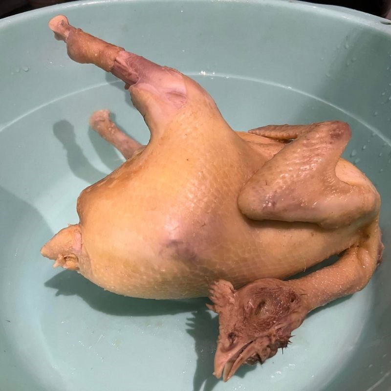 Step 2 Processing chicken Simple shredded chicken sticky rice