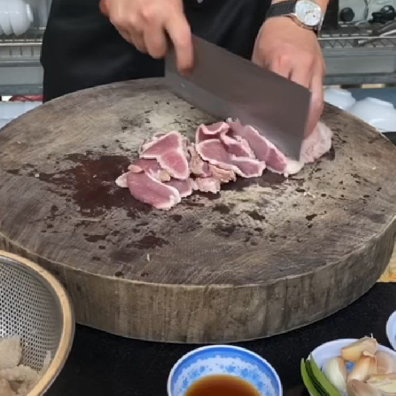 Step 3 Prepare the pork for Nem nắm Nam Định