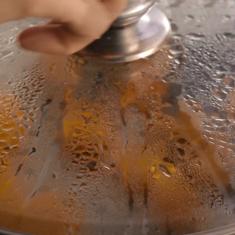 Step 2 Steam the pumpkin for Red Bean Pumpkin Dessert