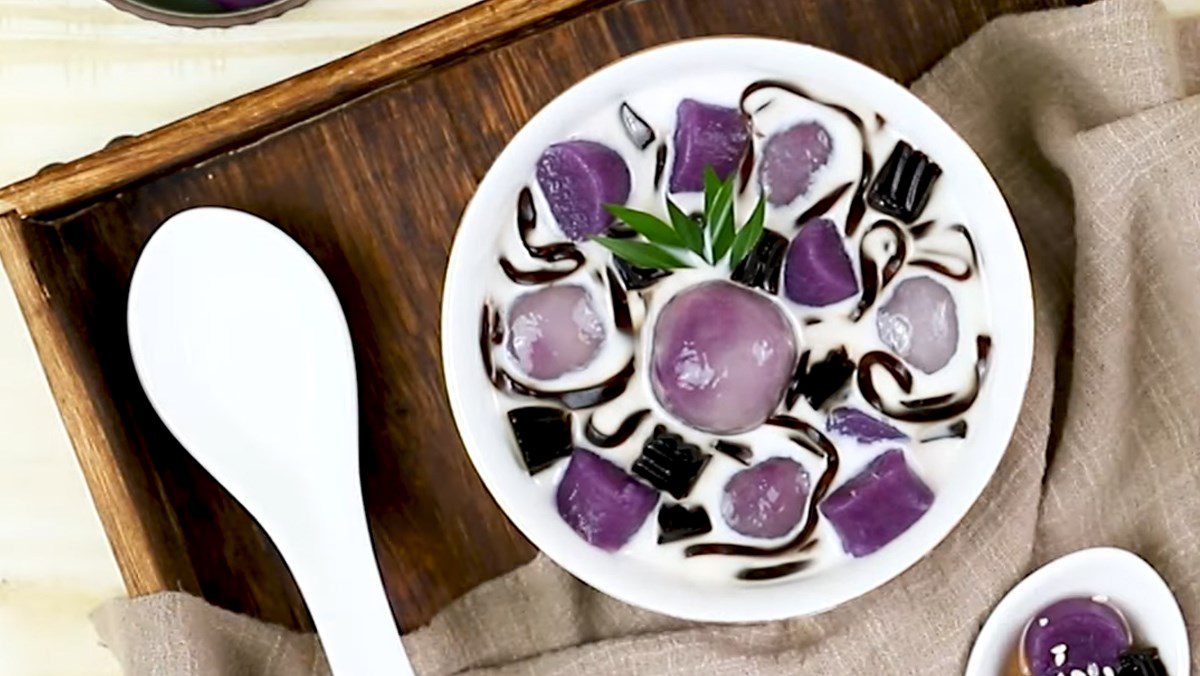 Purple sweet potato chè with agar