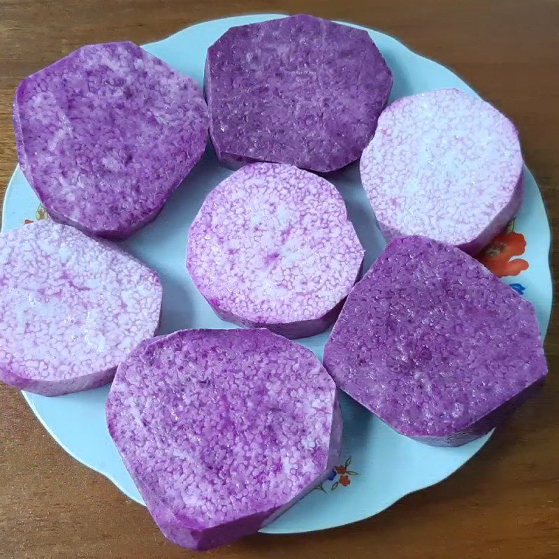 Step 1 Prepare purple yam Purple Yam Dessert (purple sweet potato) with coconut milk