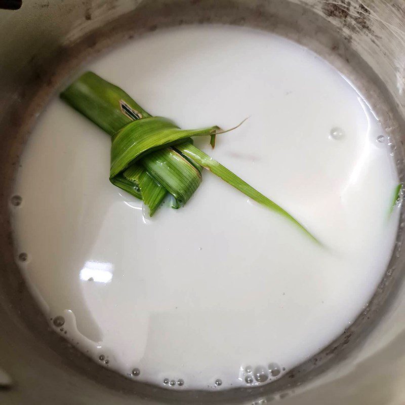 Step 2 Prepare coconut milk Mung Bean Dessert with Coconut Milk